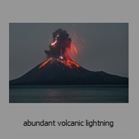 abundant volcanic lightning